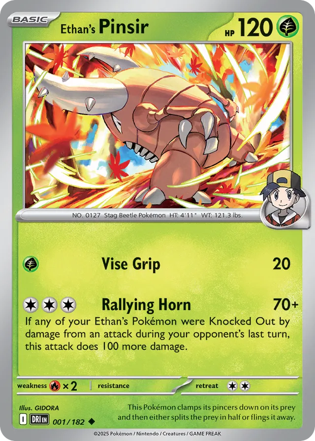 Ethan's Pinsir Destined Rivals 001/182 Uncommon