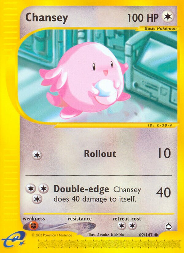 69/147 Chansey AQ Common