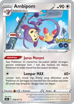 Ambipom (Pokémon GO 058/071)
