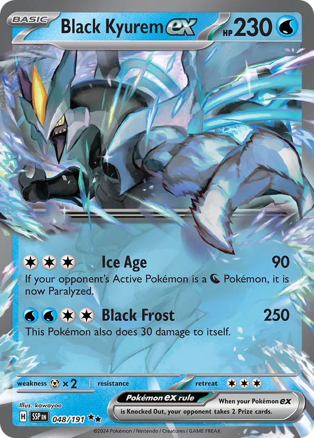 048/191 Black Kyuremex SSP Double Rare