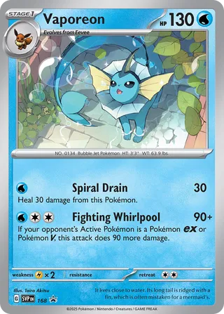 168 Vaporeon SVP PROMO