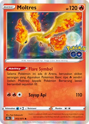 Moltres (Pokémon GO 012/071)