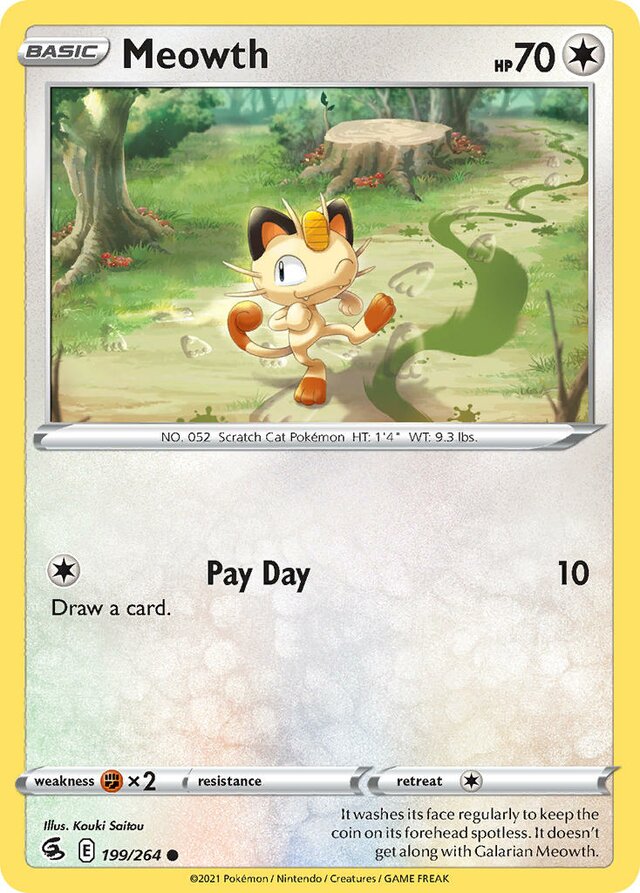 199/264 Meowth FST Common