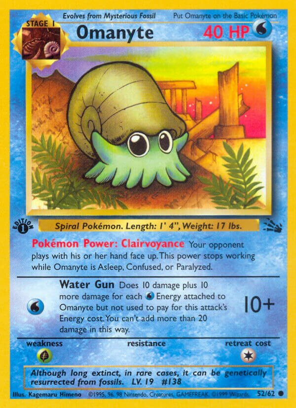 Omanyte Fossil 52/62 Common