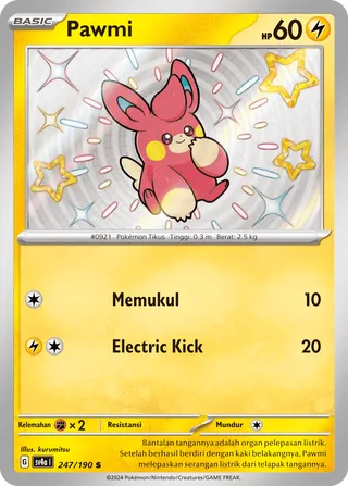 Pawmi (Shiny Treasure ex 247/190)