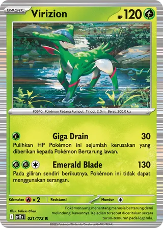 Virizion (Black & White 021/172)