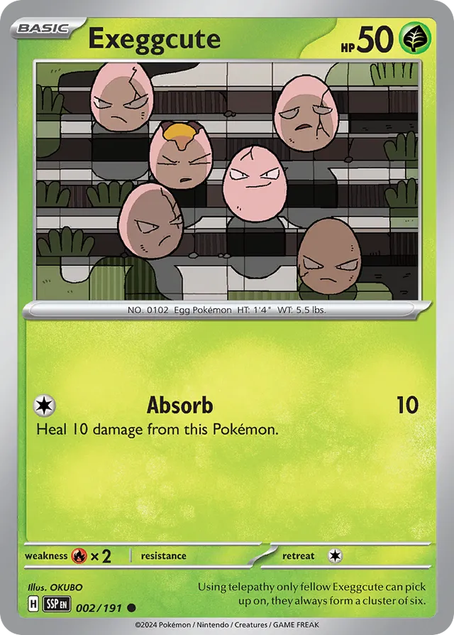 002/191 Exeggcute SSP Common