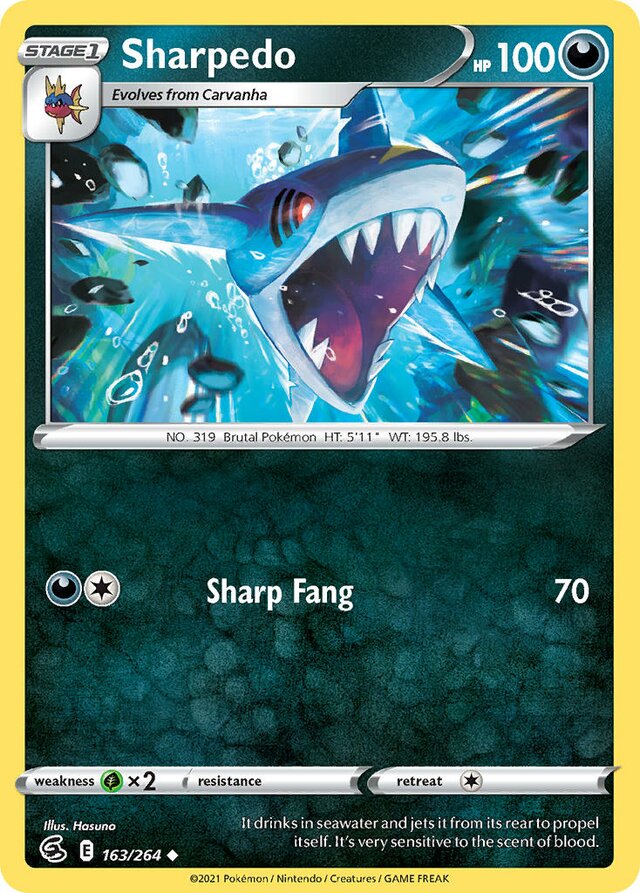163/264 Sharpedo FST Uncommon