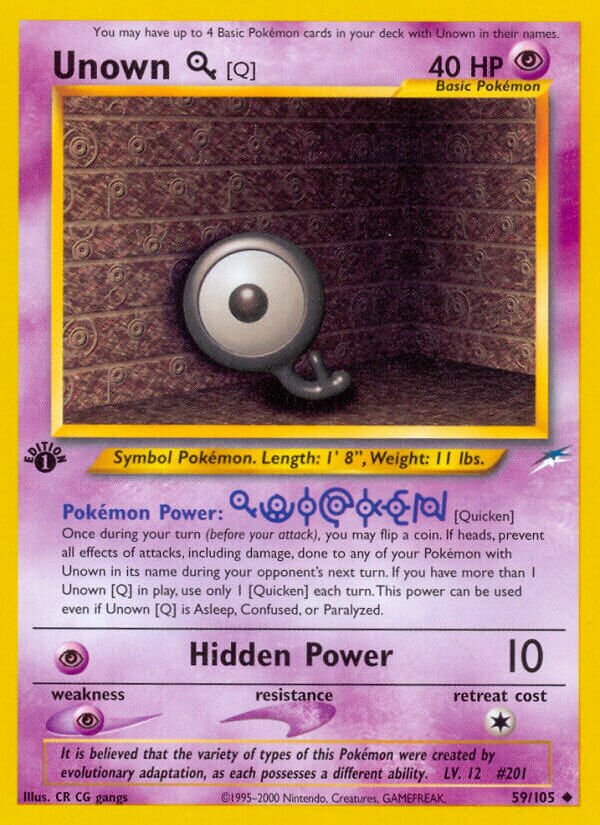 Check the actual price of your Unown [H] 28/105 Pokemon card