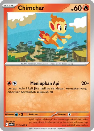 Chimchar (Transfiguration Mask 031/167)