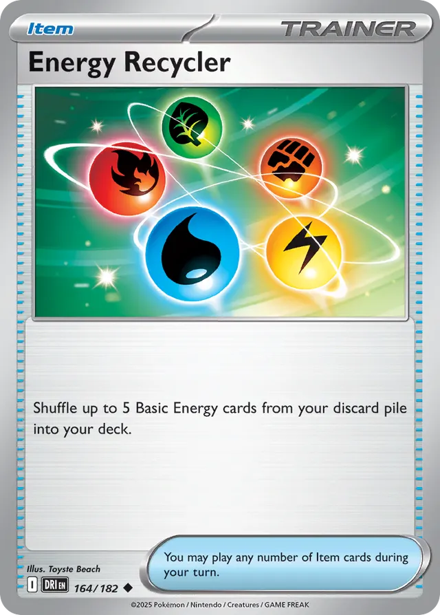 Energy Recycler Destined Rivals 164/182 Uncommon