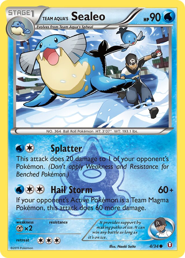 Team Aqua's Sealeo Double Crisis 4/34 Common