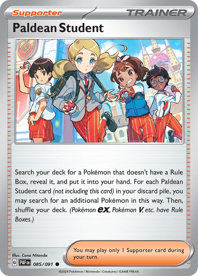 Paldean Student Paldean Fates 085/091 Common