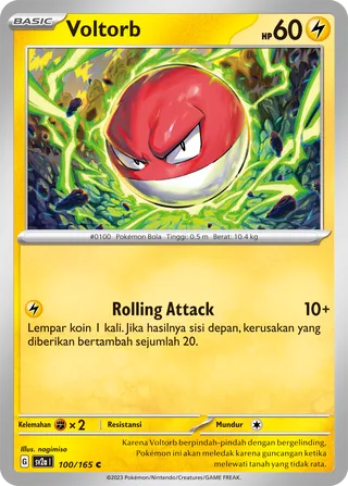 Voltorb (Pokémon Card 151 100/165)