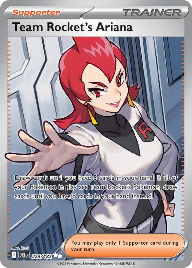 Team Rocket's Ariana Destined Rivals 224/182 Ultra Rare