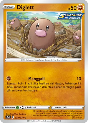 Diglett (Matchless Fighters 033/070)