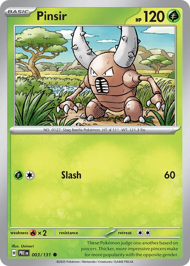 Pinsir Prismatic Evolutions 003/131 Common