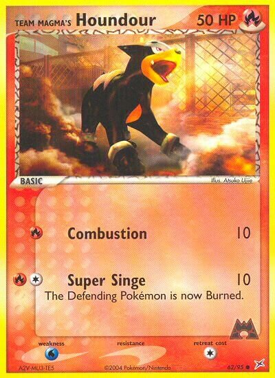 62/95 Team Magma's Houndour MA Common