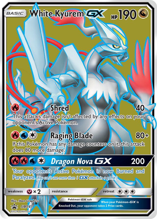 SM141 White KyuremGX SMP PROMO