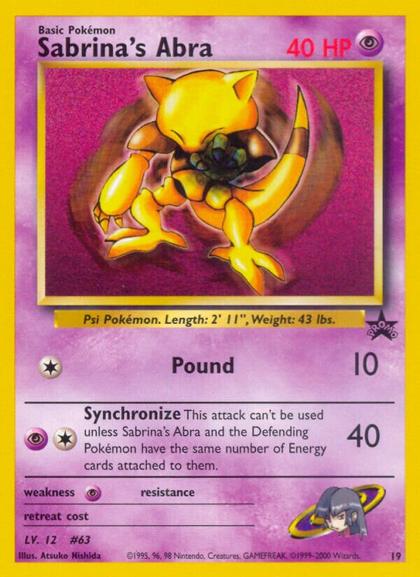 Sabrina's Abra Wizards Black Star Promos 19 PROMO