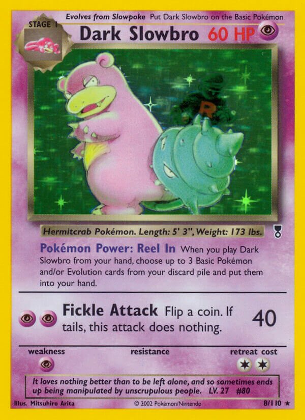 8/110 Dark Slowbro LC Rare Holo