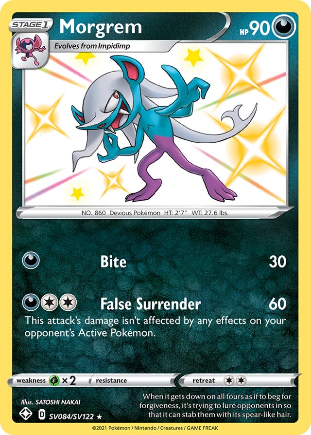 Morgrem Shining Fates SV084/SV122 Rare Shiny