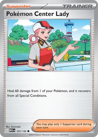 123/132 Pokémon Center Lady MEG Common