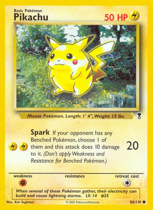 86/110 Pikachu LC Common
