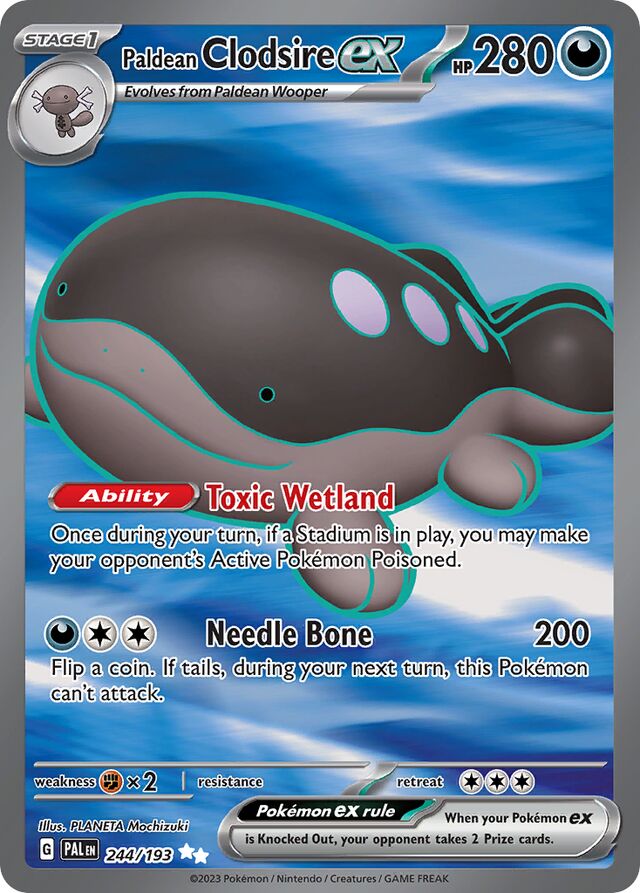 Paldean Clodsireex Paldea Evolved 244/193 Ultra Rare
