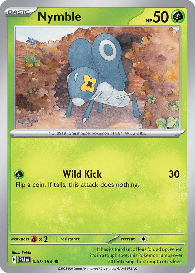 Nymble Paldea Evolved 020/193 Common