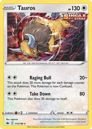 Tauros (Chilling Reign 115/198)