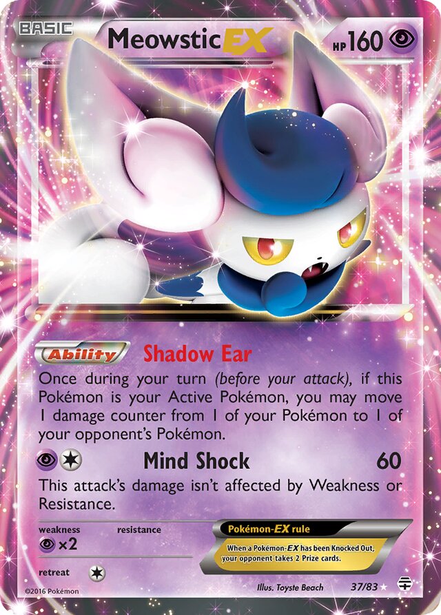 MeowsticEX Generations 37/83 Ultra-Rare Rare