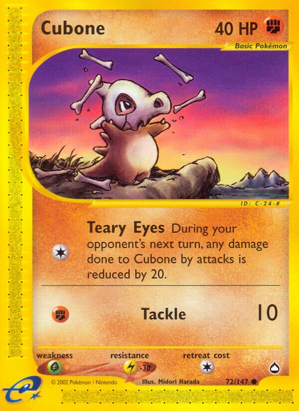 72/147 Cubone AQ Common