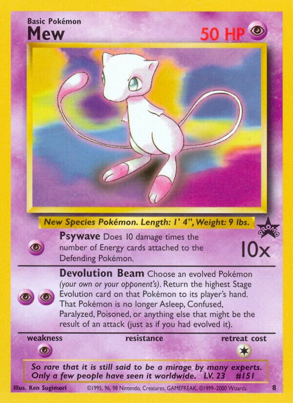 Mew Wizards Black Star Promos 8 PROMO