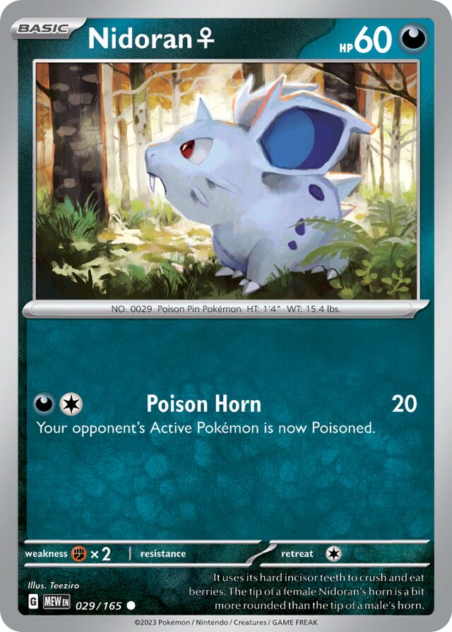 Nidoran♀ 151 029/165 Common