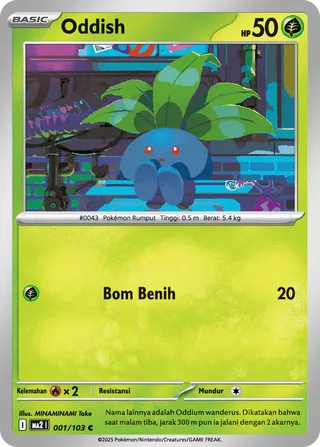 Oddish (Blue Blaze 001/103)