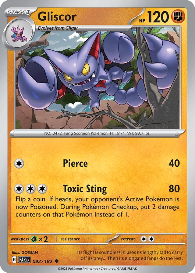 092/182 Gliscor PAR Uncommon