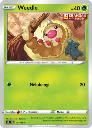 Weedle (VMAX Climax 001/184)