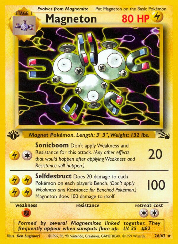 Magneton Fossil 26/62 Rare