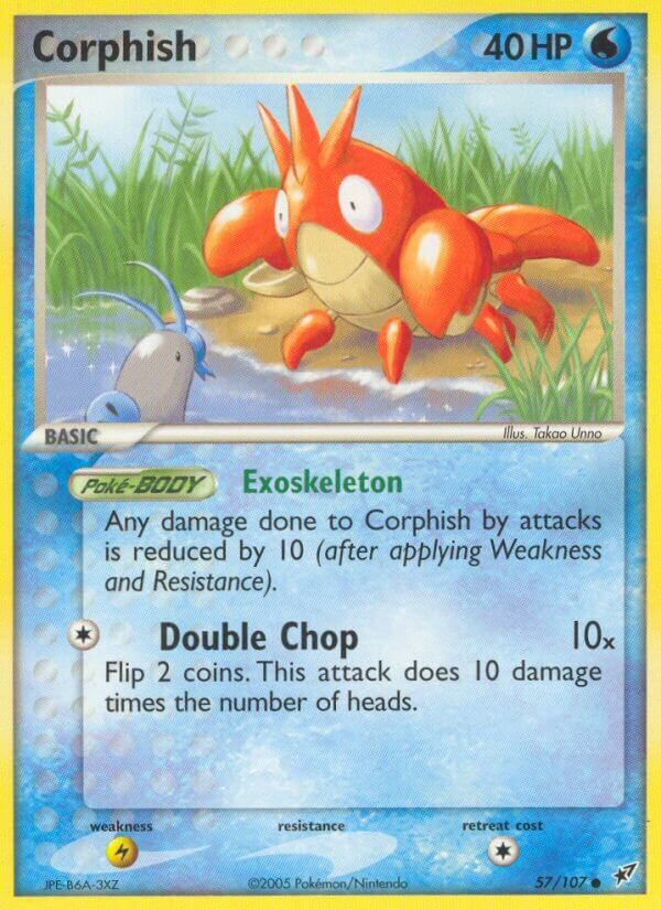 Corphish 57/107 3 EX DEOXYS COMMON PTCG