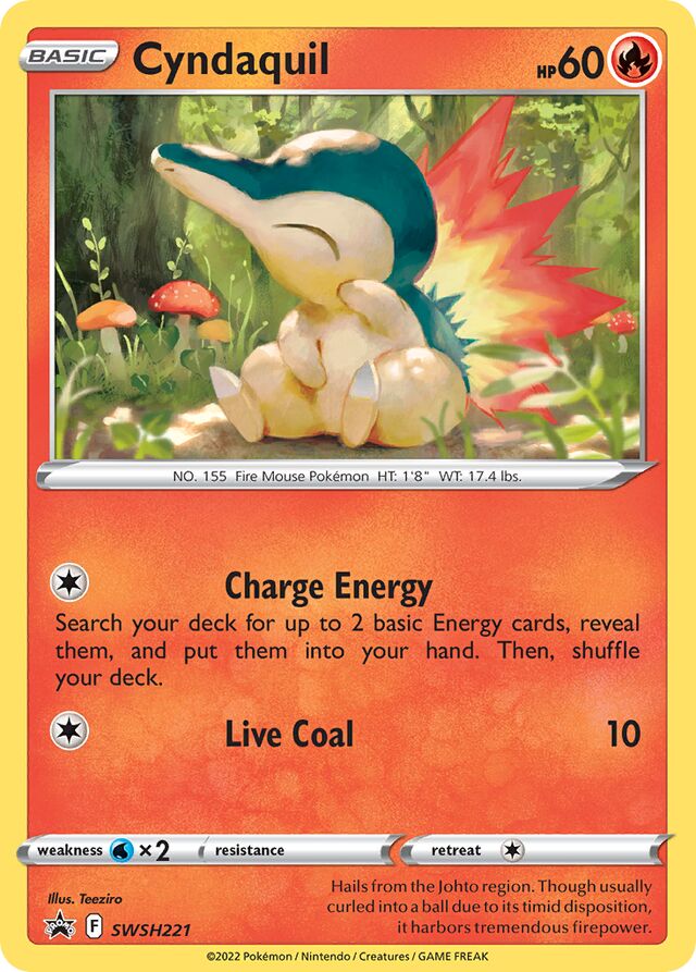 SWSH221 Cyndaquil [Mirror Holofoil] SSP PROMO