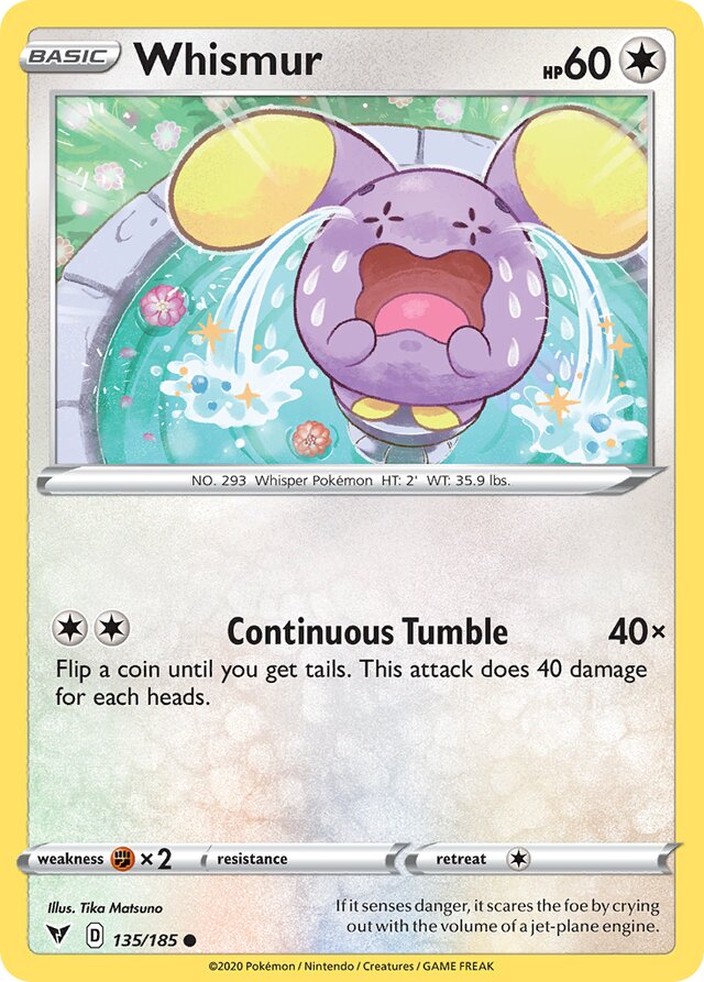 135/185 Whismur VIV Common