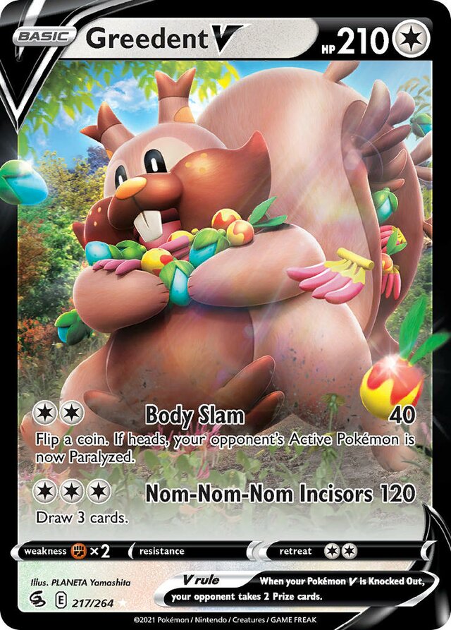 217/264 GreedentV FST Ultra-Rare Rare