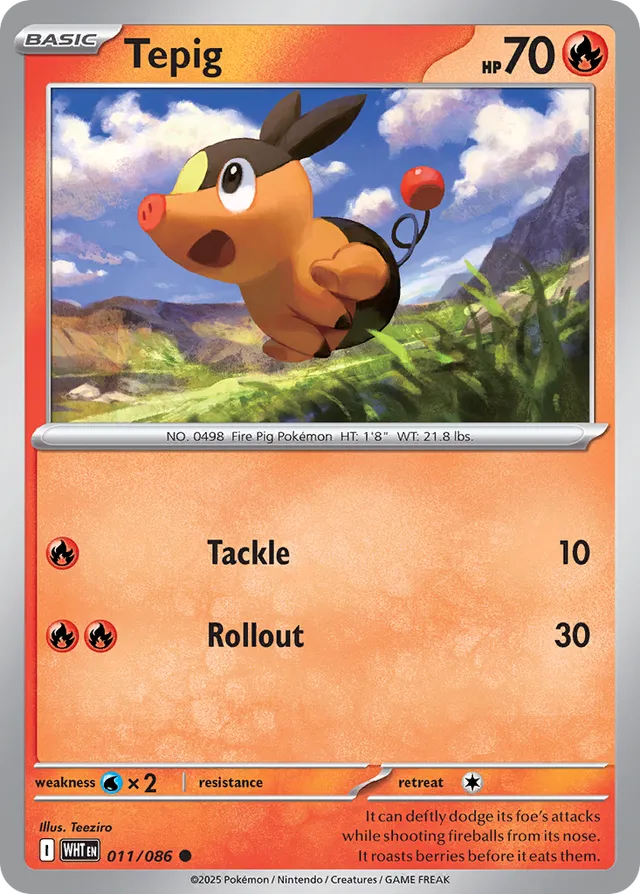 011/086 Tepig WHT Common