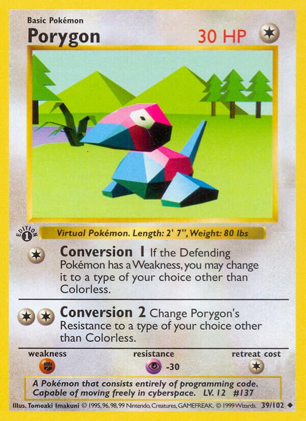 Porygon Base 39/102 Uncommon