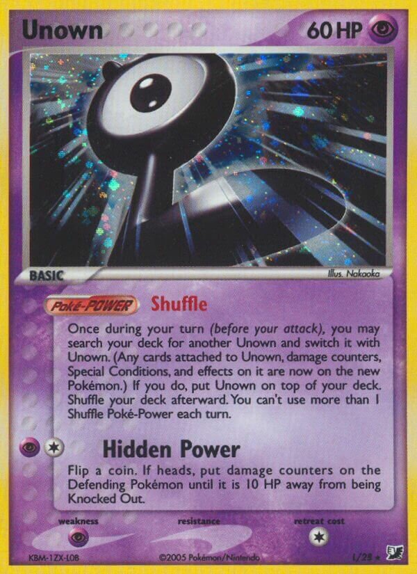 Pokemon Unseen Forces Rare Unown #118 (X) 