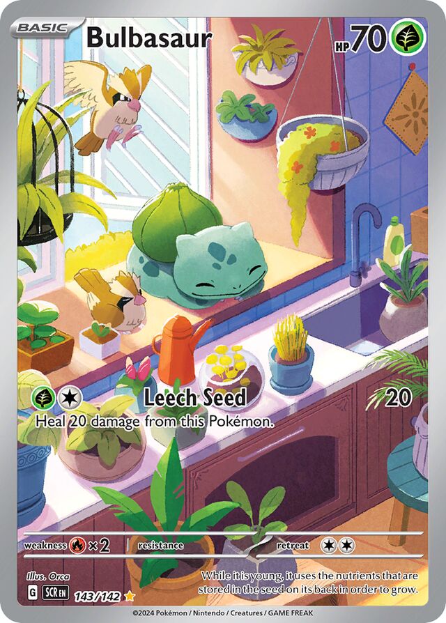143/142 Bulbasaur SCR Illustration Rare