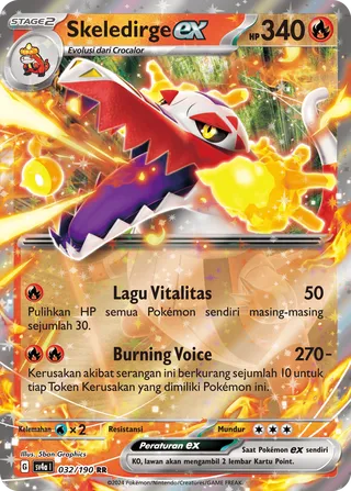 Skeledirge ex (Shiny Treasure ex 032/190)