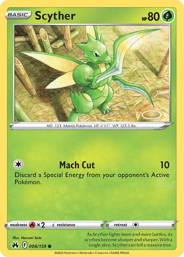 Scyther Crown Zenith 006/159 Common