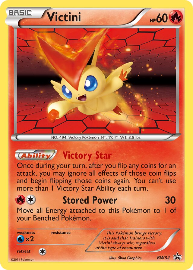 Victini BW Black Star Promos BW32 PROMO